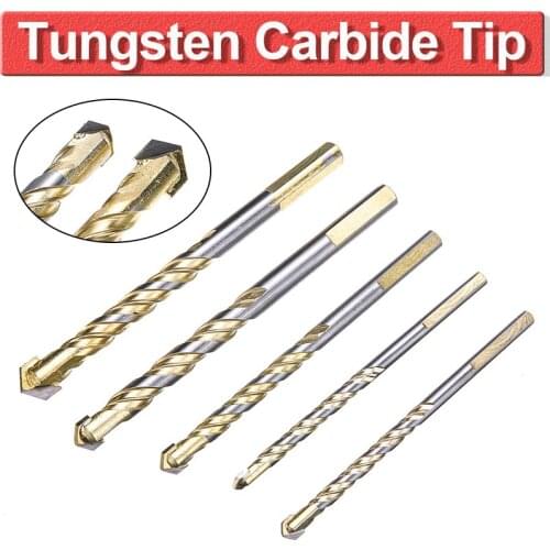 5Pcs/Set 6-12mm Drill Bits Triangular-overlord Handle Multifunctional Quality Drill Bits Perforator Ceramic Marble Tile Drill