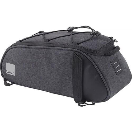 Cycling Trunk Bag 7L 8L Rear Luggage Carrier Pannier Bicycle Back Seat Rack Pouch Handbag Shoulder Carry Light Reflective