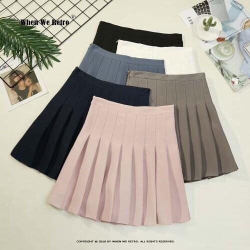 School Girls High Waist Women Summer Short Pleated Skirt Female Sweet Pink Mini Skirts VD1880 Tennis Skirt Y2K