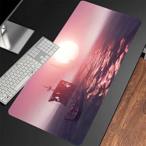 Sunset View Computer Desktop Keyboard Protection Game Player Accessories Mouse Pad Office Work Mouse Laptop Pad Slip Pads