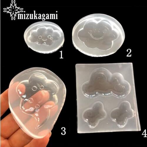 1Pcs UV Resin Jewelry Liquid Silicone Mold Cute Cloud Resin Molds For DIY Making Jewelry Charms Pendants Molds