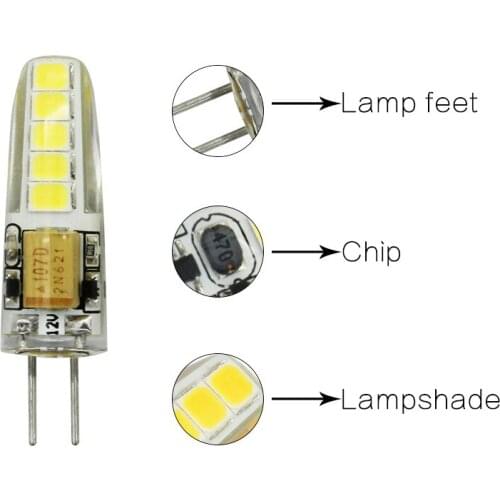 5pcs Mini G4 LED Bulb AC DC 12V 220V Halogen G4 Lamp Epistar Chip Replacement G4 Light Bulbs for Wall Lamps Chandelier Spotlight