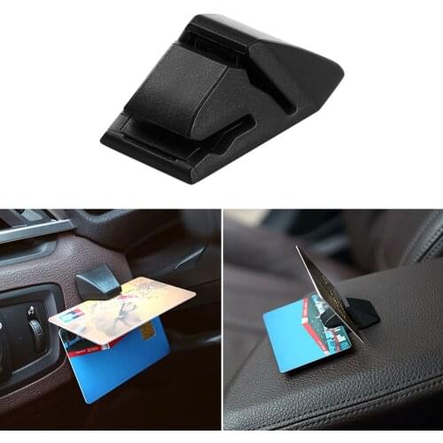 Car Temporary Parking Card Fastener Ticket Holder Multifunctional Home Office Desktop Card Slot Fixed Clip Auto Accessories