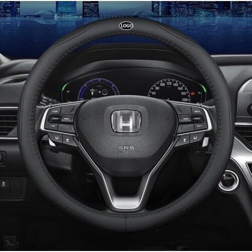 Car Steering Wheel Cover Set for Honda Accord City Civic CRV BRV URV HRV Jade Mobilio 2019 Breathable Car Styling Accessories