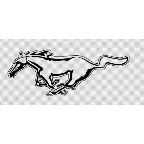 For 2Pcs/Pair Mustang Sticker Decal YOUR CHOICE OF SIZE/COLOR emblem for Ford Car Styling