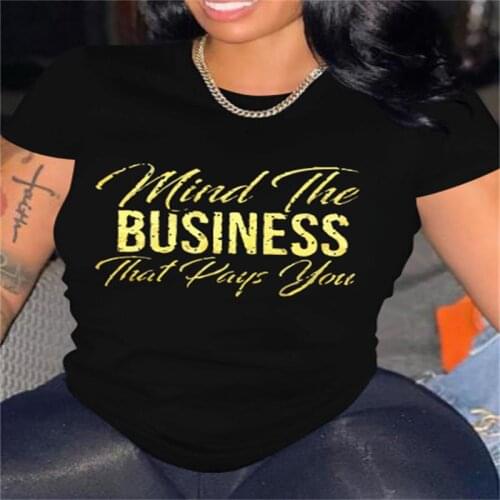 Summer Women T Shirt Chic Letter Printing Brand Female T-shirt Casual Loose Short Sleeve O Neck Tops camisetas mujer