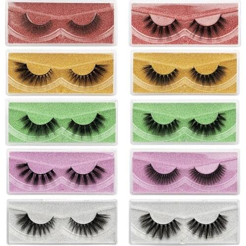 Hot selling Eyelashes Wholesale 3D Mink Lashes Natural False Eyelashes Long Set faux cils Bulk Makeup wholesale lashes