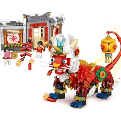 LOZ mini diamond building block China new Year monster bricks figures educational toys collection for gifts