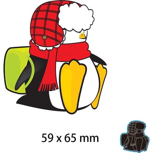 Metal Cutting Dies Chubby Cute Penguin New Scrapbook Decoration Template Embossing DIY Paper Card Craft