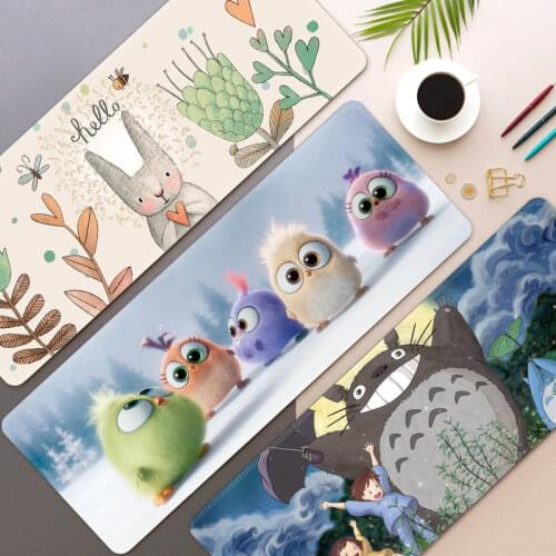 Cute Mouse Pad Large Gaming Kawaii Desk Pad Desk Mats Laptop Mouse Mat Gamer Mousepad Keyboard Table Protector for Game Office