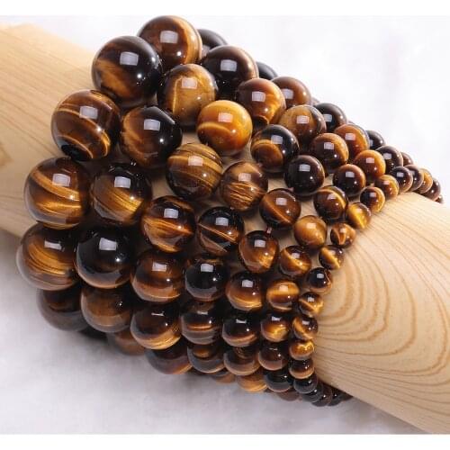 Minimalist Natural Stone Beads Tiger Eye Bracelet 4 Size Beaded Mens Buddha Braclet For Male Yoga Handmade Jewelry Homme Bijoux
