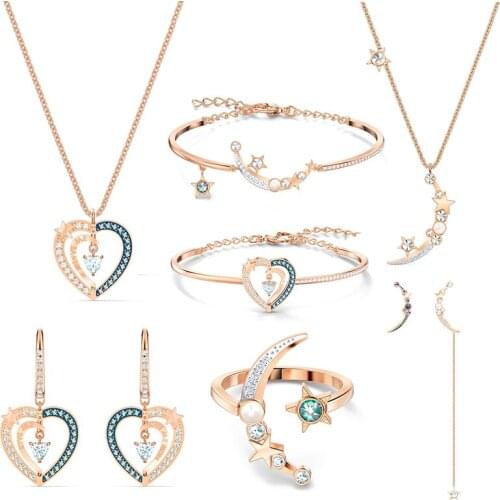 Fashion Ladies Jewelry Starry Night Collection Jewelry Set Ladies Earrings Necklaces and Bracelets Fashion Jewelry