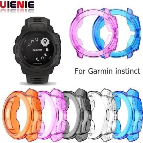 TPU Soft Cover Shell Bumper Protection Case For Garmin instinct screen transparent Soft protective cover drop-resistant case
