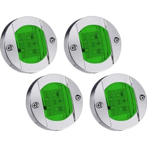 Navigation Lights LED Side Marker Light Waterproof Marine Boat Yacht Round Transom Anchor Stern Lights