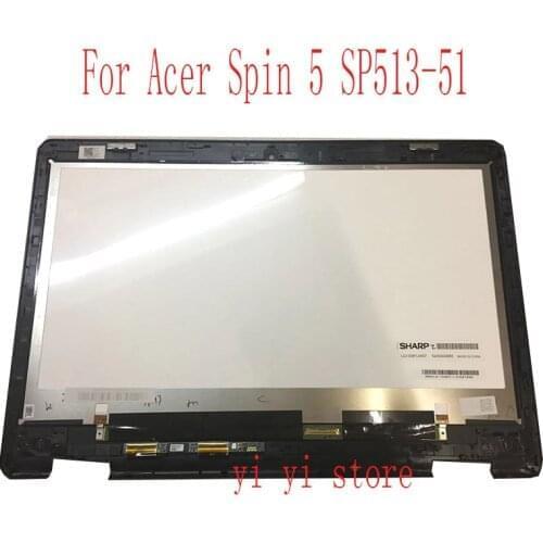 Original 13.3 IPS matrix For Acer Spin 5 SP513-51 LCD Screen+Touch Digitizer Assembly FHD WITH TOUCH B133HAB01.0 or LQ133M1JW07