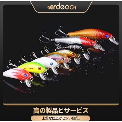 ARDEA Minnow Baits Mixed Set 8pcs 113g Crankbaits Fishing Lure Swimbait Hook Bass Wobbler with Box Fishing Tackle