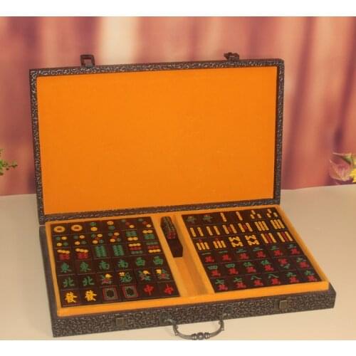 Mahogany carving mahogany carving crafts mahjong business collection gift