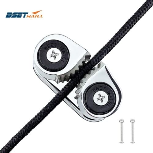 316 Stainless Steel 2 Row Matic Ball Bearing Cam Cleat Pilates Equipment Marine Boat Fast Entry Rope Wire Fairlead Sailing