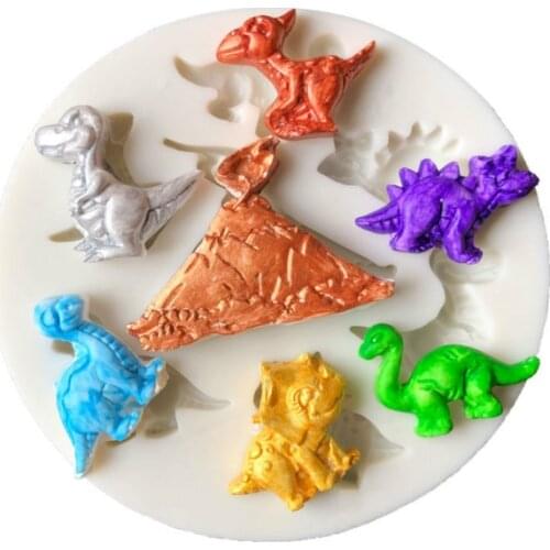 New Style Bakeware Sugarcraft Dinosaur Shape Silicone Cake Mold Fondant Mould Cake Decorating Gumpaste Pastry Tools