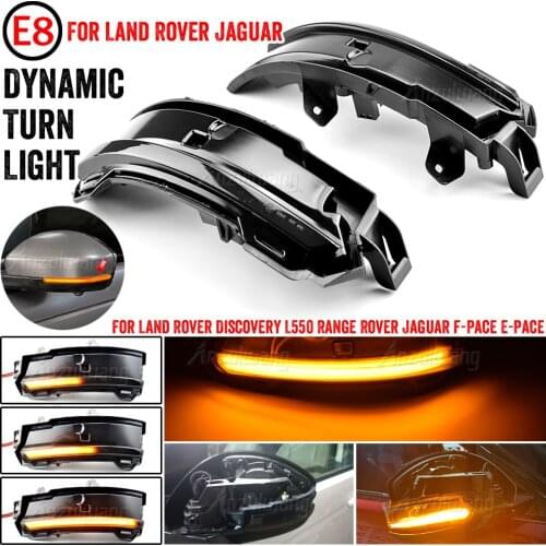 LED Dynamic Turn Signal Rear View Mirror Lamp Sequential Blinker Indicator Light For Land Rover Discovery Sport L550 2014-2020