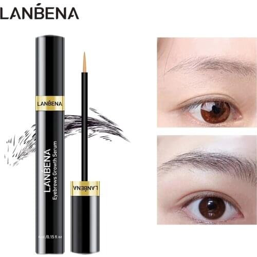 LANBENA Eyebrow Growth Serum Longer Fuller Thicker Nourishes Eyebrow Enhancer Repair Prevent Loss Helps Eyebrow Growth Eye Care