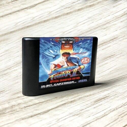 Street Game Fighter II' Special Champion Edition - EUR Label Flashkit MD Card forSega Genesis Megadrive Game Console