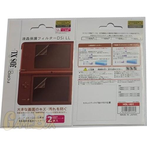 Top LCD Screen Protector+Bottom Clear Full Cover Protective Film Guard for Nintend 3DS XL/LL 3DSXL/3DSLL