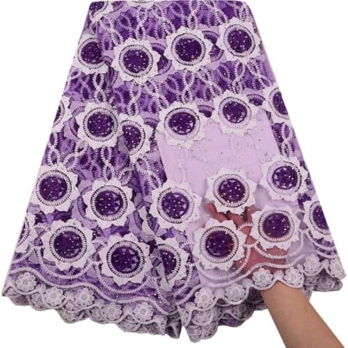High Quality African Lace Fabric French Net Embroidery Rhinestones Tulle Lace Fabric For Nigerian Dress 1515