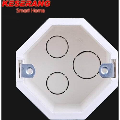 High Quality EU Standard Wall Round Mounting Box, Internal Cassette Wiring Box, White Back Box For Europe Switch and Socket