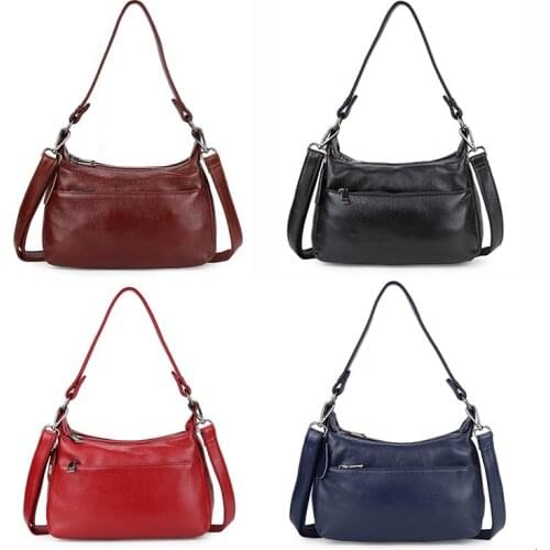 High Quality Women Shoulder Bag 100% Genuine Leather Elegant Tote Handbag Fashion Female Messenger Bags Classic