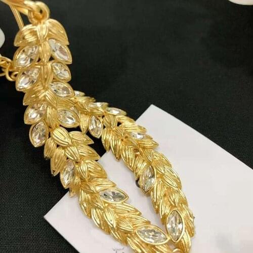 2020 Hot Jewelry For Women Golden Ear Of Wheat Neckalce Flower Pendant Wedding Party Necklace