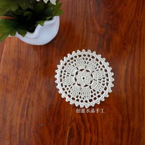 12 pic/lot ZAKKA 100% cotton handmade table mats for wedding decoration photography props cutout fabrice doilies felt coaster
