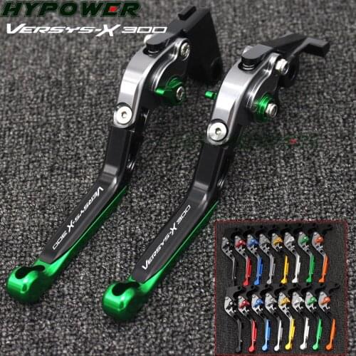 16 Colors CNC Adjustable Folding Extendable Motorcycle Brake Clutch Levers For KAWASAKI VERSYS-X 300 VERSYS X300 2017 2018
