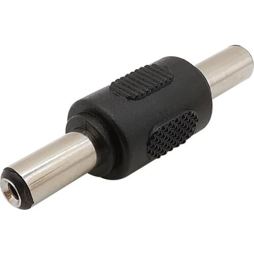5Pcs 5.5x2.1mm DC Power Plug DC 5.5*2.1mm Male to Male Plug Conversion Head Adapter Connector