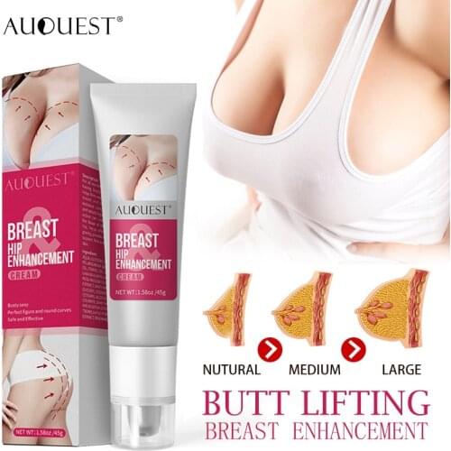 AuQuest Breast Butt Enhancer Skin Firming and Lifting Body Cream Elasticity Breast Hip Enhancement Cream Busty Sexy Body Care