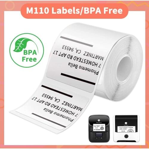 Phomemo M110 Jewelry Self-Adhesive Price Label for Phomemo M110 Label Tag Printer Thermal Sticker Printable Barcode Paper Poll