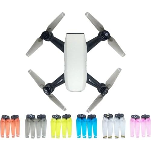 MASiKEN 1Pair Quick-release Propellers for DJI Spark Drone Folding Blade Props RC Spare Parts Drone Accessories 6 Colors