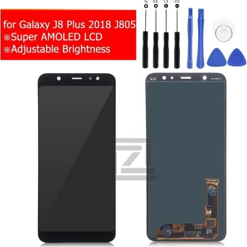 For Samsung Galaxy J8 Plus 2018 LCD Display Touch Screen Digitizer LCD Display for Galaxy J8 Plus 2018 J805 Repair Spare Parts