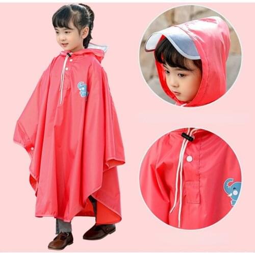 High Quality Cute Cartoon Yellow Raincoat Children Baby Kids Raincoat Girl Boys Rain Coat Poncho Outdoor Student School Rainwear