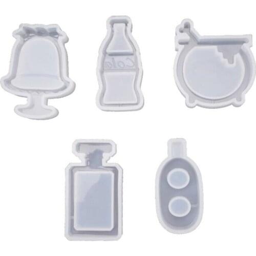 Diy Cola Ice Cream Drink Bottle Multi-style Mold Pendant Crystal Epoxy Mold Decoration Silicone Mold Jewelry Finding Making Tool