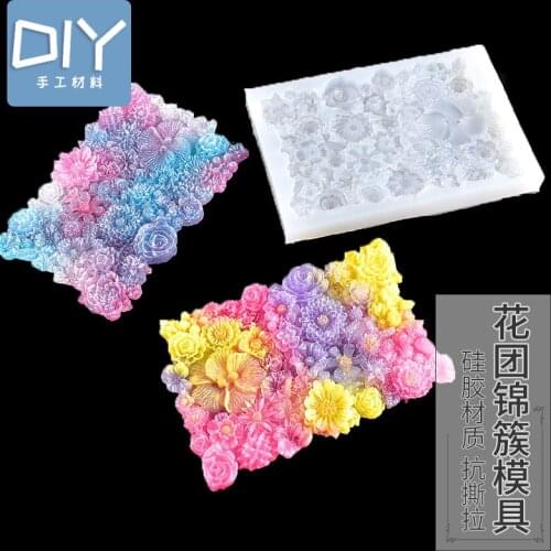Silicone Epoxy Mold Flower Mold Jewelry Pendant Making Mould Home Casting DIY Molds Crafts Jewelry Making Tools