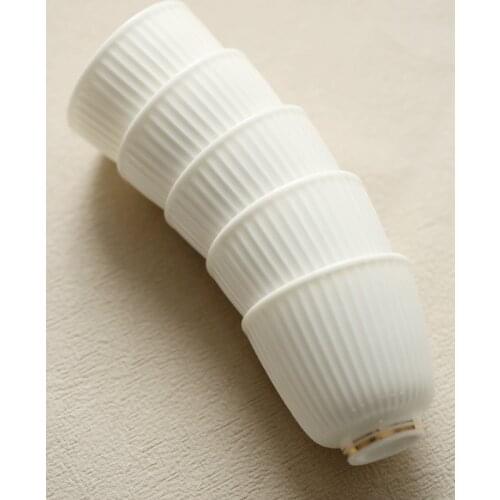 Ceramic Whiteware Tea Cup Ceramic Teacup Tea Ceremony Cup Handmade Chinese Master Cup Single Cup Retro Style Cup Tea Set Teacup