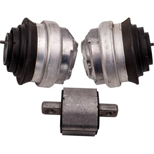 Front Engine Mounts + Rear Transmission Mount Kit for Mercedes Benz W220