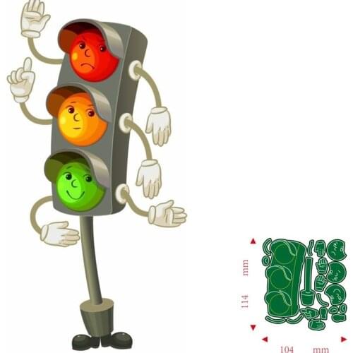 Metal Cutting Dies traffic light DIY Scrapbooking Paper Cards Decorative Craft Embossing