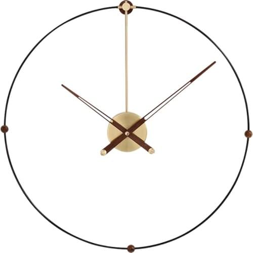 Minimalist Luxury Wall Clock Large Living Room Art Creative Clock Wall Gold Modern Design Simple Horloge Home Decorative ZB6WC