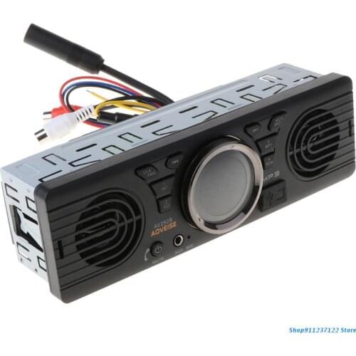 P82B Multifunctional 12V Car MP3 Radio Player FM Bluetooth-compatible Stereo RCA Output USB/TF Card Port Electric Auto Speaker