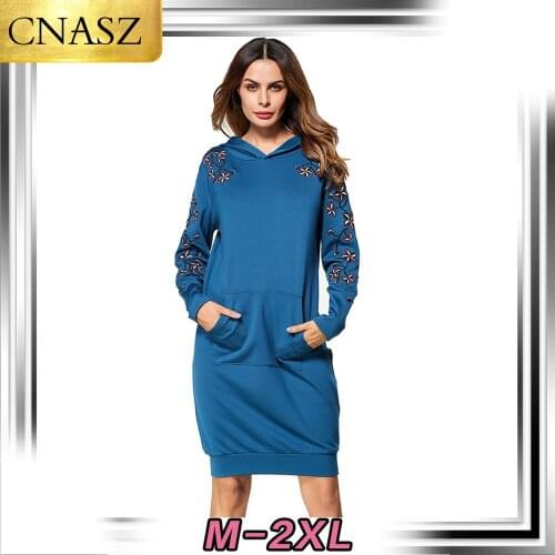 Muslim Dress Dubai Islamic Simple Casual Long Hooded Top Kimono Long-Sleeved Embroidered Stitching Top Arabic Turkey Middle East