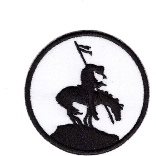 Custom embroidery patch Horse Symbol End of the Trail iron on patches for clothing wholesale applique