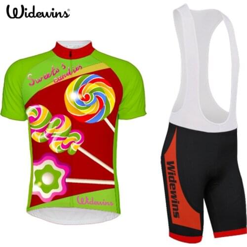 NEW widewins Womens short sleeve cycling jersey clothing cycling wear Lollipop Quick Dry 5835