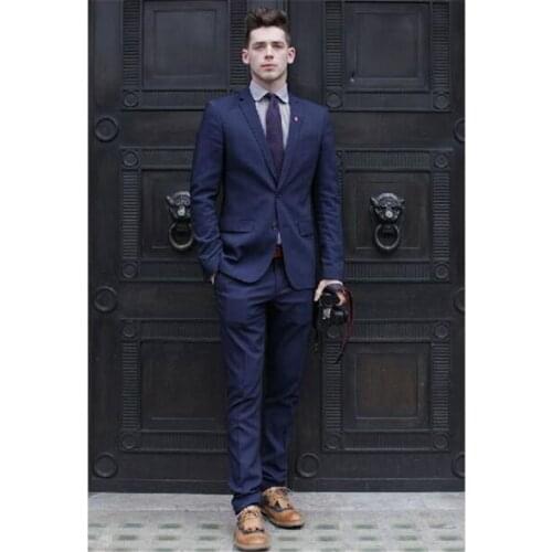 New Men’s Suit Smolking Noivo Terno Slim Fit Easculino Evening Suits For Men Suit 2 piece jacket trousers